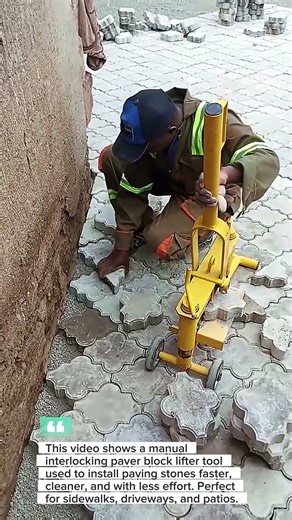 This Simple Tool Makes Paver Installation 10x Faster | Genius Manual Paver Block Tool