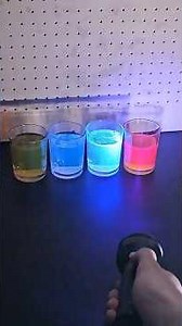 Insanely Fluorescent Household Liquids #shorts