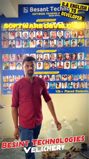 Besant Technologies on Instagram: "B.A(English) 2016 Batch to Software Developer 💥 | Top Python Full Stack Training Institute in Chennai - Enroll Now ! Learn Python, Django, HTML, CSS, JavaScript, React, MySQL, and API development through real-time projects and guided mentorship. Our institute offers hands-on labs, flexible batch timings, resume preparation, mock interviews, and 100% placement support to make you industry ready with updated 2025 trending curriculum and a practical learning appr