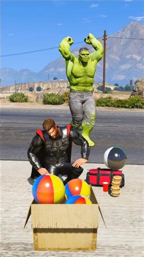 Hulk vs Thanos Gone Wrong | Superhero Funny Moments | GTA V 😆 #gta5