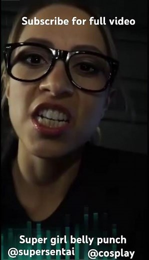 Super Girl belly Punch, Defeated by belly punch , Superheroine @supergirl @supersentai3705