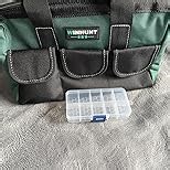 WINHUNT Large Tool Bag, Tool Bags for Men Heavy Duty, 17.3inch/44cm, Green, 1680D Polyester, Ideal for DIY and Craftsmen