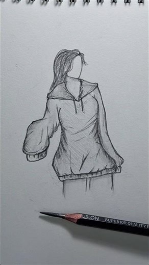 How to draw a girl in a hoodie | drawing tutorial #drawing #miko_shine