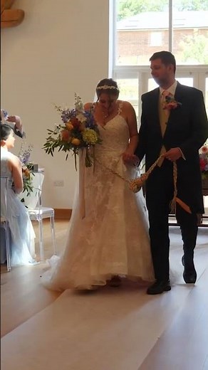 Bride & Groom Walk Up The Aisle
