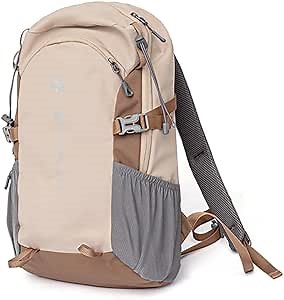 AUGUR hiking backpack small outdoor backpack women men lightweight back pack for hiking camping rucking daypack(Khaki)