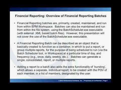 Creating Financial Reports via Workspace using Oracle Hyperion Financial Reporting v11.1.2.2
