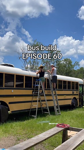 weekend 60 of the bus conversion!!! 🚌🥳 . . . #schoolbusconversion #skoolie #skoolieconversion #skooliebuild #buslife #buslife4me #vanlife #vanbuild #vanconversion #homeonwheels #nomad #traveltok #diyproject #fyp #fypage #fypシ