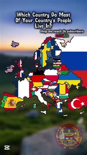 Which country do most of your country's people live in? #migrationstats #demographicsmatter #mapping