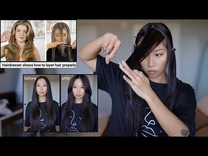Face framing layers hair at home | DIY haircut | Rachel McKeown guide