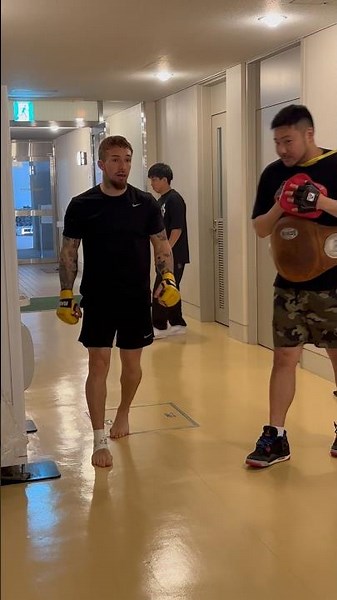 8秒KO勝利した木村"フィリップ"ミノルのアップ🥊 #バトルボックス #木村フィリップミノル #ミット打ち #ノックアウト