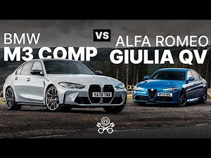 2021 BMW M3 Competition (G80) vs. Alfa Romeo Giulia Quadrifoglio | PistonHeads