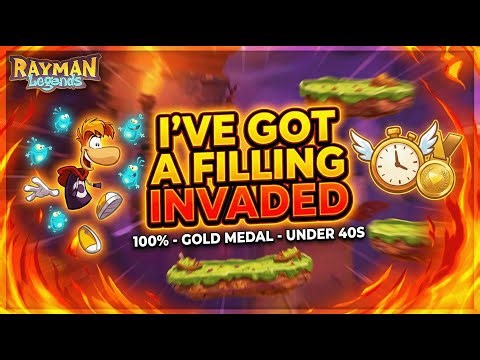Rayman Legends: I've Got a Filling Invaded - Gold Medal Speedrun (Under 40s)