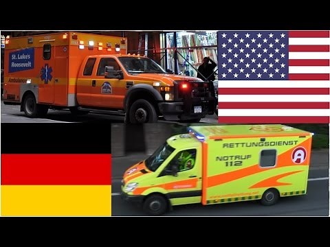 American Ambulances VS German Ambulances