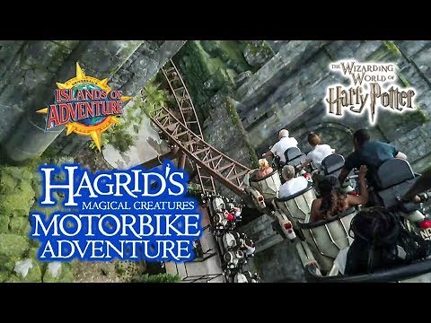 2019 Hagrid’s Magical Creatures Motorbike Adventure Roller Coaster On Ride HD POV with Queue