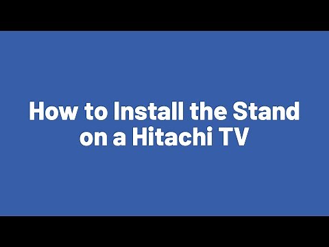How to Install the Stand on a Hitachi TV