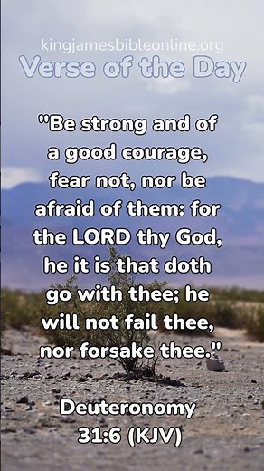 Deuteronomy 31:6 - Most Inspiring Bible Verse Revealed!
