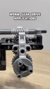 Worm Gear Drive Applications #lego #technic #legotechnic #mechanism #gears | Bricks Master Builders