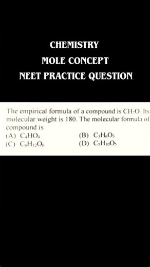 chemistry mole concept practice question