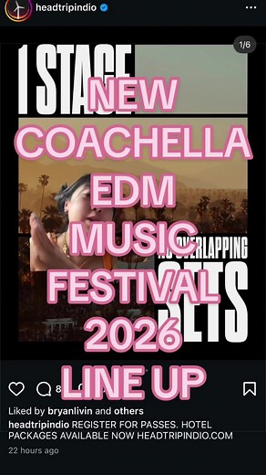 this line up is INSANE?!!!! Oct 10-11, 2026 THIS YEAR i must go @Head Trip #headtrip #ravetok #edmtiktok #edmmusicfestival #musicfestival
