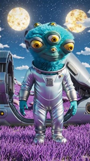 Zorp's Earth Adventure: A Space Martian Befriends Dogs!