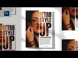 How to create a poster design in Photoshop I Photoshop Tutorial I Typography Poster I Text Masking