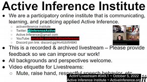 ActInf Livestream #049.1 ~ "A Worked Example of the Bayesian Mechanics of Classical Objects" : archiveuser4084jfcl : Free Download, Borrow, and Streaming : Internet Archive