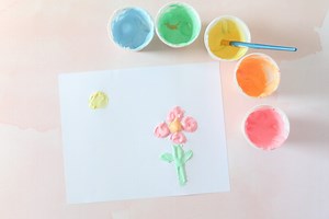 3- ingredient Puffy Paint Recipe - Toddler at Play