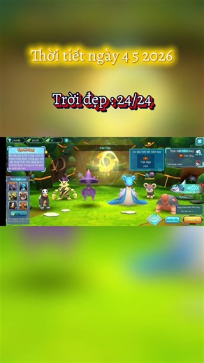 Thời tiết poke đại chiến ngày 4 tháng 5 năm 2026