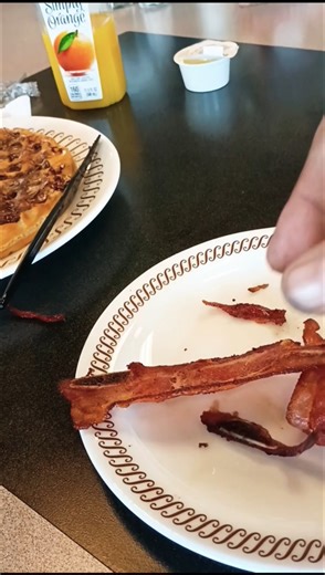 what's in my bacon??? @waffle House