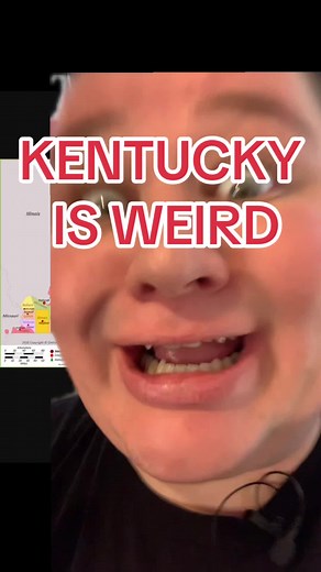 KENTUCKY IS WEIRD KENTUCKY BEND MAP #history #historytime #historymemes #historybuff #usa #america #american #map #maps #mapping #geography #kentucky #kentuckycheck #ky #south