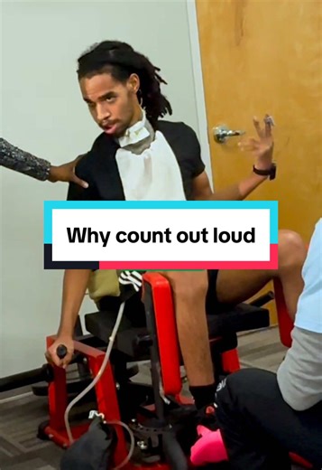 3 reasons counting out loud is important during activity: 1. PROMOTES BREATHING. Many people forget to breathe and hold their breath during exercise, become light headed and sometimes even pass out. Counting out loud helps maintain appropriate oxygen saturation and prevents fainting or syncopal episodes. 2. COGNITIVE STIMULATION/DUAL TASKING. Counting out loud while performing a physical task stimulates the brain and can sometimes pose as a challenge. Performing 2 different tasks helps prepare f