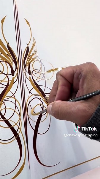 #chavospinstriping #pinstriping #freehand #lowrider #wizardvortex #scrollin #lowrider