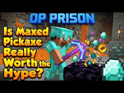 Can You Handle the Maxed Out Pickaxe ? #prison #hylexmc