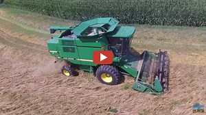 We combine our oats for the year with a JD 9500 & 213 -- iowadairyboys