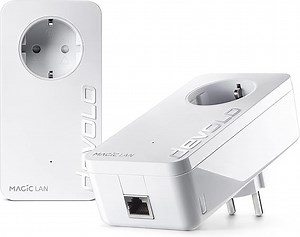 devolo Magic 2 LAN Starter Kit, LAN Powerline Adapter, bis zu 2.400 Mbit/s, 1x Gigabit LAN Anschluss, ideal für Homeoffice, dLAN 2.0, weiß