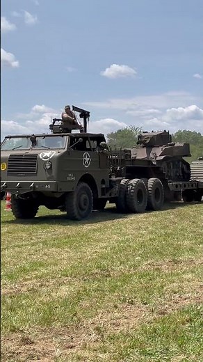 “The Dragon Wagon” M25 Tank Transporter in action.