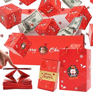 YiFudd Surprise Gift Box Explosion, Surprise Gift Box Explosion for Money Christmas, Explosion Gift Box, Surprise Box Gift Box for Money, Creativity Folding Bounce Surprise Gift Box
