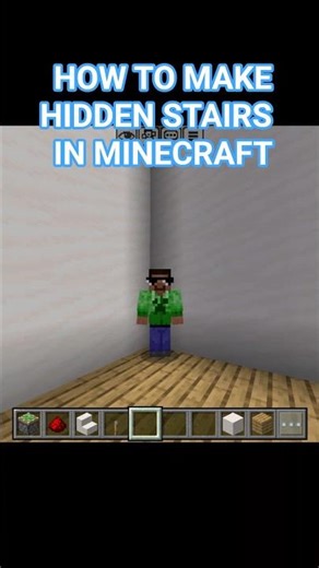 How to make hidden stairs in Minecraft pe |#minecraft #gameplay #gaming #hidden #video #shorts #mcpe