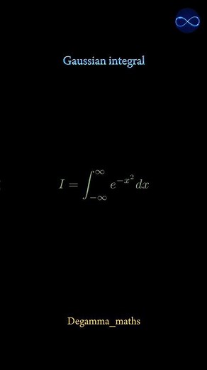 Gaussian Integral e^(-x²) from -∞ to ∞ = √π #integral #math #gcse #science #physics #trendingshorts