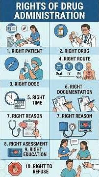 Rights of drug administration #nursingtalks #nurse #nurseker #justiceforhealers
