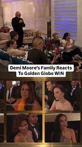 2.8M views · 10K reactions | Passed the vibe check ✅ Demi Moore's family celebrate her #GoldenGlobes win for 'The Substance.' | Access | Facebook