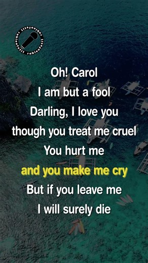 Oh Carol (Video with Lyrics) Neil Sedaka #oldsong #music