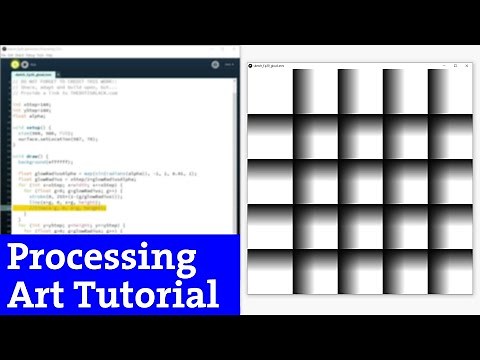 Ep.30 Processing tutorial | Glowing Lines Effect with for() and line (Creative Coding)