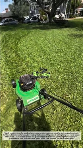 Amazing, Perfect Lawn Stripes! Amazing Lawn Mower Cutting Technique That Looks So Satisfying