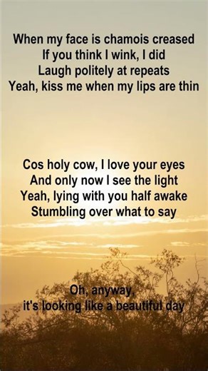 Its looking like a beautiful day - Elbow Cover