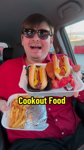 Am I Invited To The Cookout? #cookout #cookoutfood #mukbang #hotdog #fastfood #carmukbang #asmrfood #asmr #foodtiktok #foodreview #eating #eatingshow #foodcritic #viral #fyp #fypシ #burger #food #mukbangeatingshow