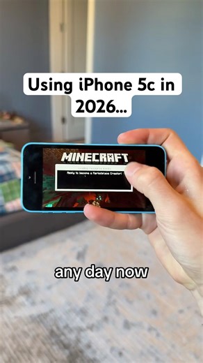 Using iPhone 5c in 2026… #iphone5c #apple #techtok