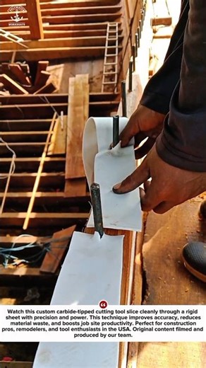 Insanely Strong Sheet Cut with a Custom Carbide Tipped Tool 🔥