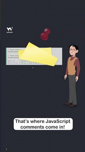 JavaScript Comments - Part 1 - What are Comments? - #w3schools #javascript #programming