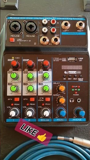 🎛️A step-by-step guide to connecting and equalizing a mixing console.